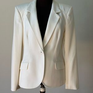 Elegant White Women's Blazer